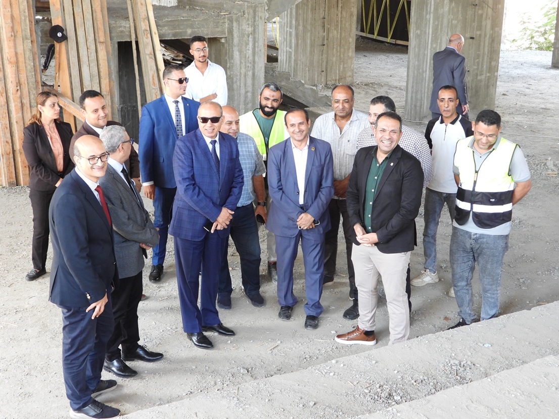 President of Mansoura University Inspects Construction Projects at the Faculty of Agriculture